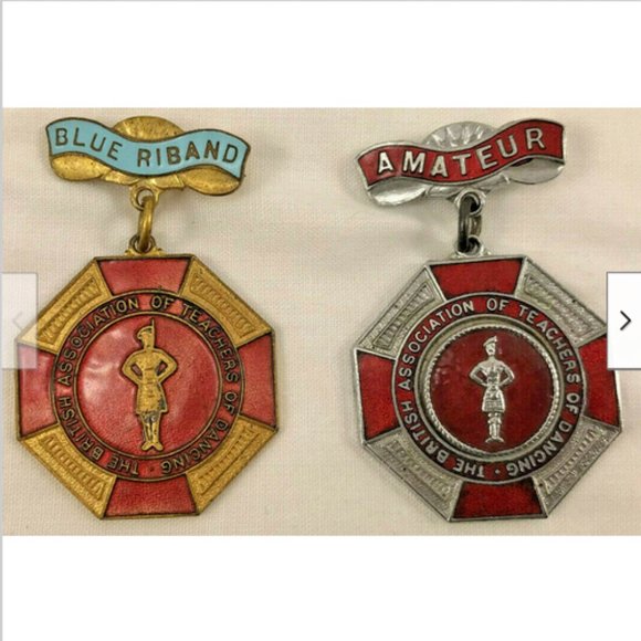 2 Medals British Association of Teachers of (Highland) Dancing BATD Award Vintge - Picture 1 of 4